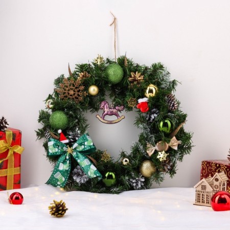 Festive wreath "Christmas", handmade