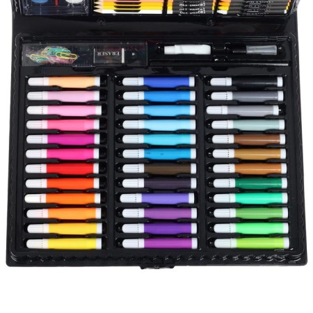 A set for drawing 150 items, in a plastic suitcase-9