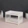 Organizer for storage, 2 sections, 24.2 × 15 × 16.7 cm, white color