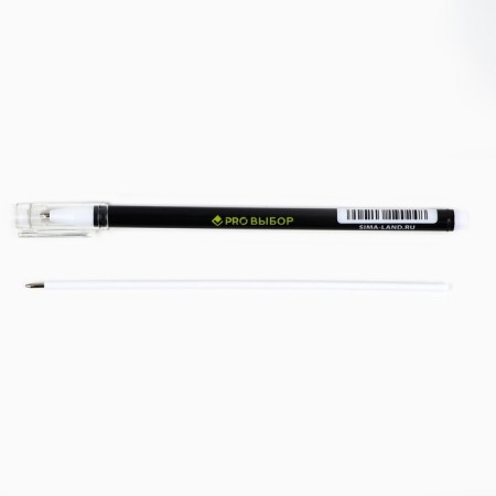 Ballpack plastic pen with a cap "Prutation, black", blue paste, 0.5 mm-2