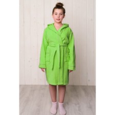A dressing gown for a girl with a hood, height 116 cm, Salanut, Makra