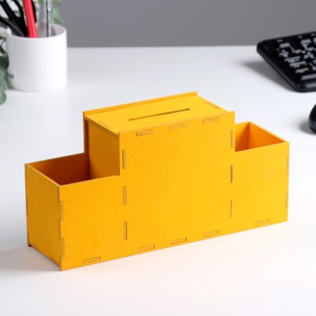 Organizer for the office with a piggy bank "I am smoking for vacation!" 28x8.5x14 cm-1
