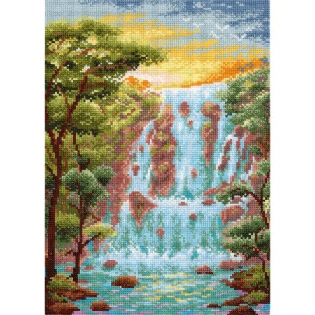 Set for embroidery "Cool waterfall"