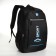 Youth backpack on a zipper, 4 pockets, black/blue color