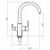 Fashun A4353-20 kitchen mixer, single-leaf, with output for drinking water, sand