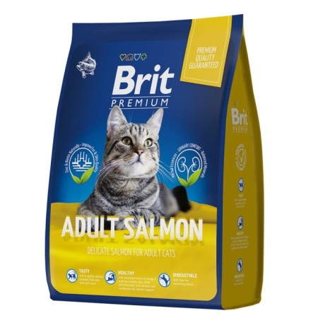 Dry food Brit Premium Cat Adult Salmon for cats, salmon, 400 g