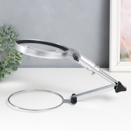 Lupa-lupa x1.5 for LEDX1 creativity from 3 LR1130 lenses D = 13 cm-5