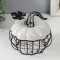 Casket Metal, ceramics "Pumpkin with a leaf" White with black 14x14x13 cm