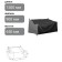 Sofa cover 150 x 90 x 65/42 cm, Oxford 210, black