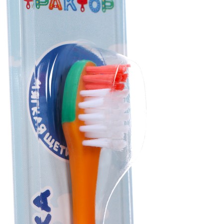 Master dent toothbrush for children, blue tractor, orange-2