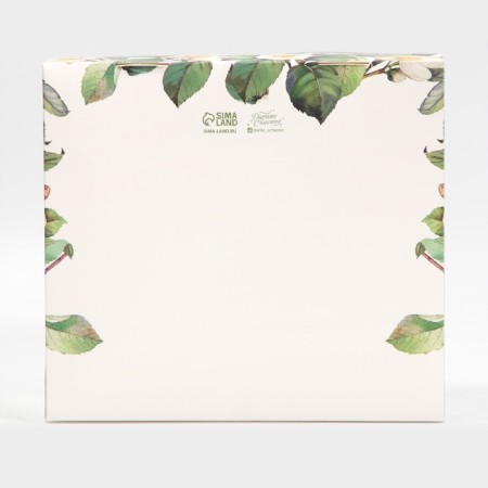 Confectionery box with PVC lid, packaging, "flowers", 25 x 22.5 x 10 cm-5