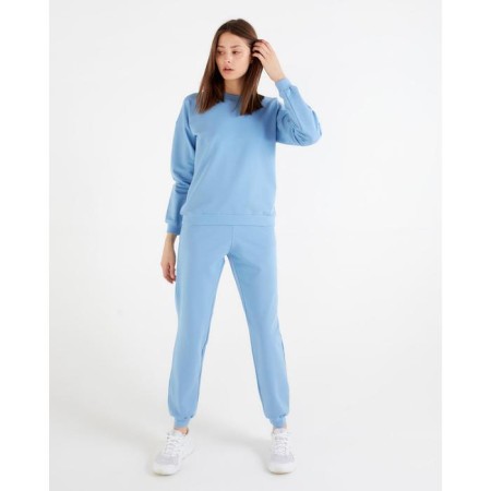 Women's costume (sweatshirt, trousers) minku: Casual Collection Blue color, size 46-3