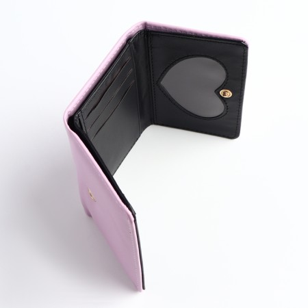 Kid wallet on the button, lilac color-3