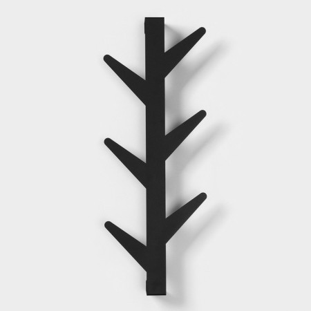 Wall hanger "Birch", 60.5 × 23.5 × 5.5 cm, black color-2