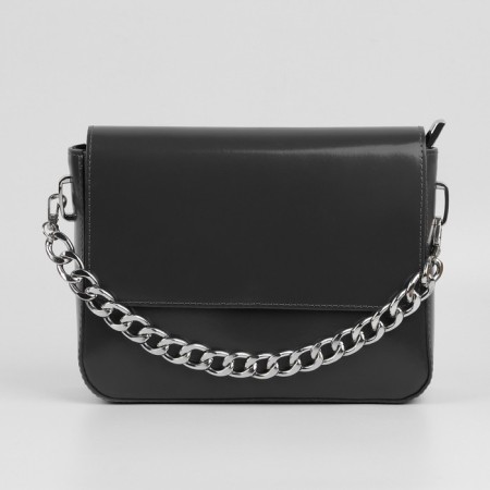 A chain for a bag, with carbines, iron, 22 × 16 mm, 30 cm, silver color-3