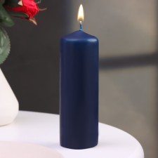 Candle - cylinder, 4 × 12, 15 hours, azure