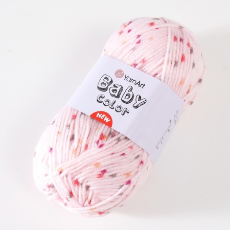Yarn "Baby Color" 100% acrylic 150m/50g (218 sam/krap)-1