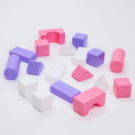 Construction set, 18 elements, 60*60, pink color-5