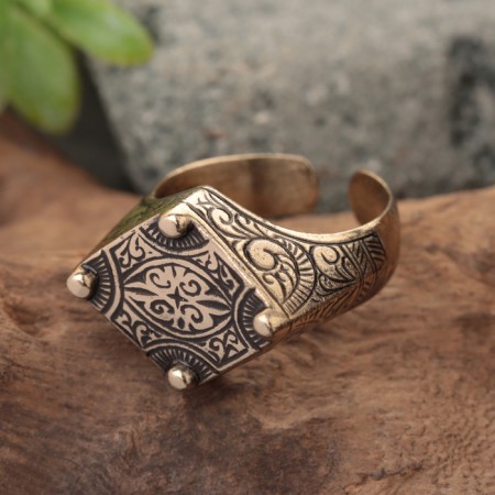 Military ring ring, brass-2