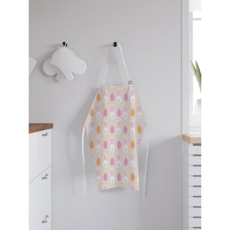 Apron kitchen with a photo print "Easter pattern", adjustable, size OS-1