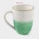 Cosmos porcelain mug, 400 ml, green color