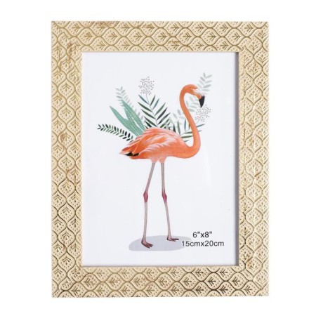 Photo frame plastic 15x20 cm "Golden leaves on beige" 23.5x18.7 cm-4