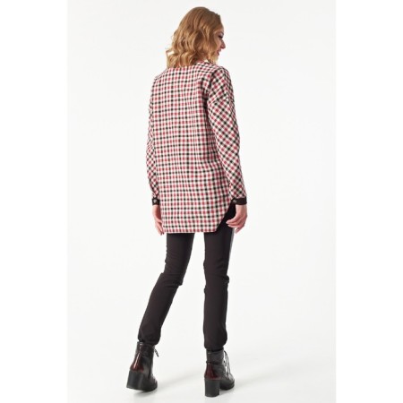Women's tunic, size 44, red color-3