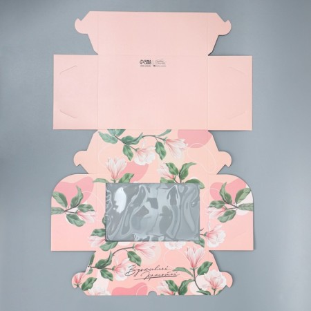 Box for cupcakes, confectionery packaging bilateral, 6 cells “Inspireing beauty”, 25 x 17 x 10 cm-5