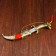 Suv. product knife, scabbard silver with red, blade 22 cm