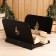Drovnitsa DR 0-4 with a pallet, black 36.6 x 40 x 27.7 cm