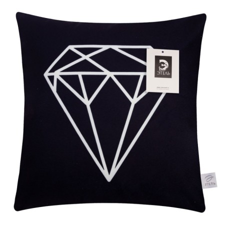 Pillowcase decorative Ethel Geometry "Diamond" 40x40 cm, velor-5