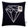Pillowcase decorative Ethel Geometry "Diamond" 40x40 cm, velor
