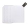 The diary is low, 120 x 200 mm 128 sheets, leatherette, gray block 70 g/m2, lies, refuge with a colored button, dark gray