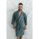 Tainted male bathrobe, size 48, green color