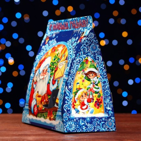 Gift box "Santa Claus with Squirrel" 24.5 x 11.5 x 23 cm-3