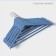 Shoulders - hangers for clothing with a crossbar LadoM, 42.5 × 23 cm, 5 pcs, blue color