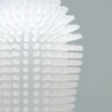 Brush for brushing animal teeth, 5.5 x 2.5 cm, white, container 7 x 4 cm-5