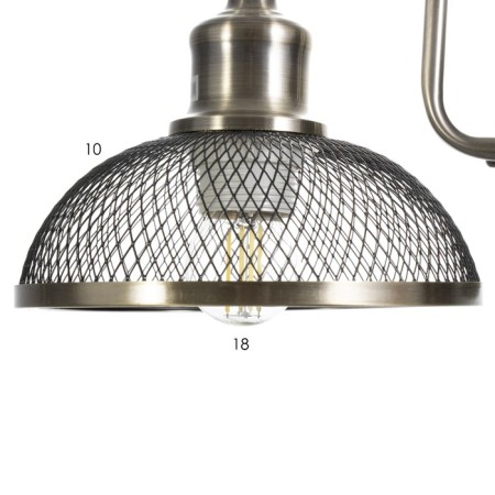 Bra "Lumen" 1x60W E27 Black/Brass 20x20x15cm-4