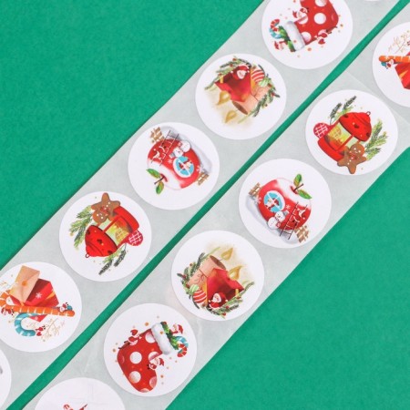 Stickers in the roll "Coos", 500 pcs, 2.5 x 2.5 cm-2