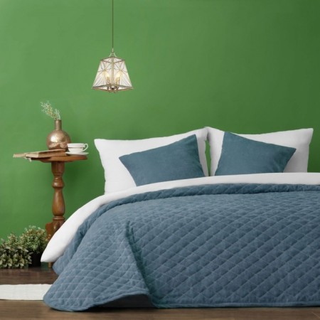 Cover with pillowcases "Tina", size 230x250 cm, blue color