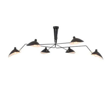 Ceiling Ceiling ST LUCE. SL305.402.06. SPRUZZO. 6x60 watts, E27, 180x180x54 cm, black color-5