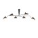 Ceiling Ceiling ST LUCE. SL305.402.06. SPRUZZO. 6x60 watts, E27, 180x180x54 cm, black color