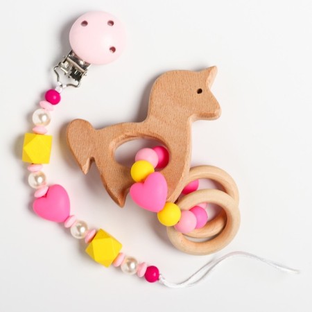 Gift set: Holder for a nipple-dummy and a princess ring, Mum & Baby-2
