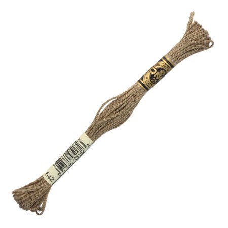 The threads of the DMC 117 (642), 12 pcs. packaged