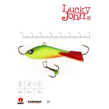 Balancir Lucky John Baltic 6 + tee, 6 cm, color 26rt blister-1