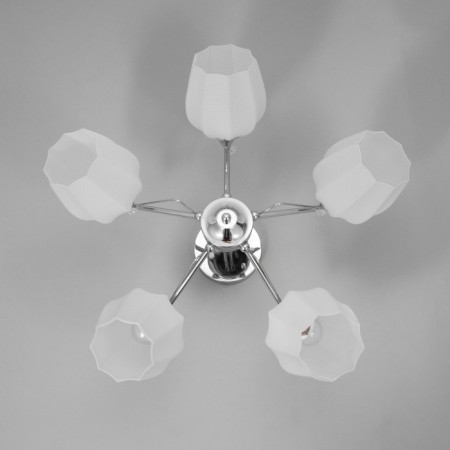 Miranda chandelier 5he27 40W chrome 59x59x26cm Bayerlux-4