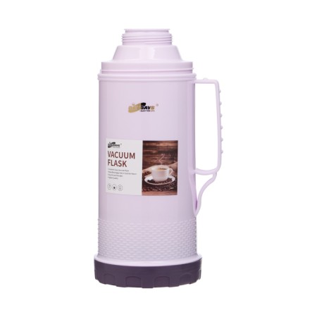 Thermos 1.8 l, with a glass flask, retains heat 12 hours, with a mug, lilac-2
