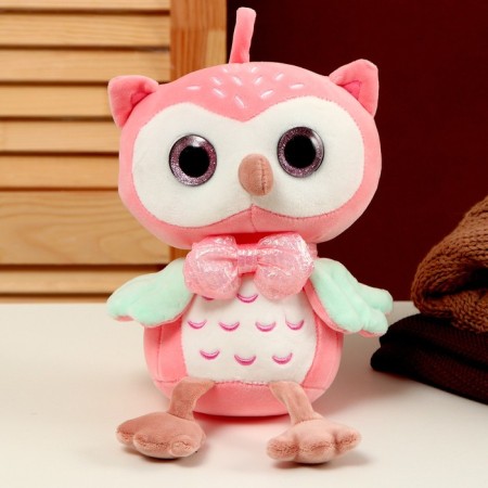 Soft toy "Council", 23 cm, pink color