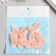 Decor for creativity Textile embroidery "Percane butterfly" double wings 3.7x4.5 cm