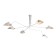 Ceiling Ceiling ST LUCE. SL305.502.06. SPRUZZO. 6x60 watts, E27, 180x180x54 cm, white color